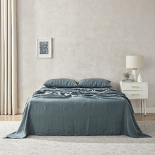 Plain Dyed European Flax Linen Sheet Set